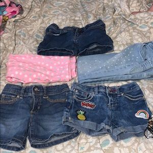 Girls shorts, pants, skorts 6,& 7-8 size